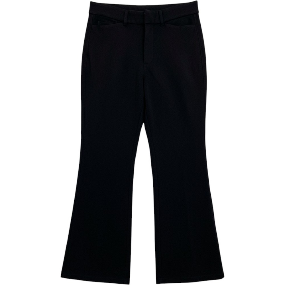 Old Navy Womens Black Flare Trouser Pants Size‎ 4 Stretch Ponte Work Career